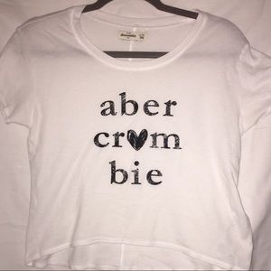 ABERCROMBIE & FITCH white t-shirt